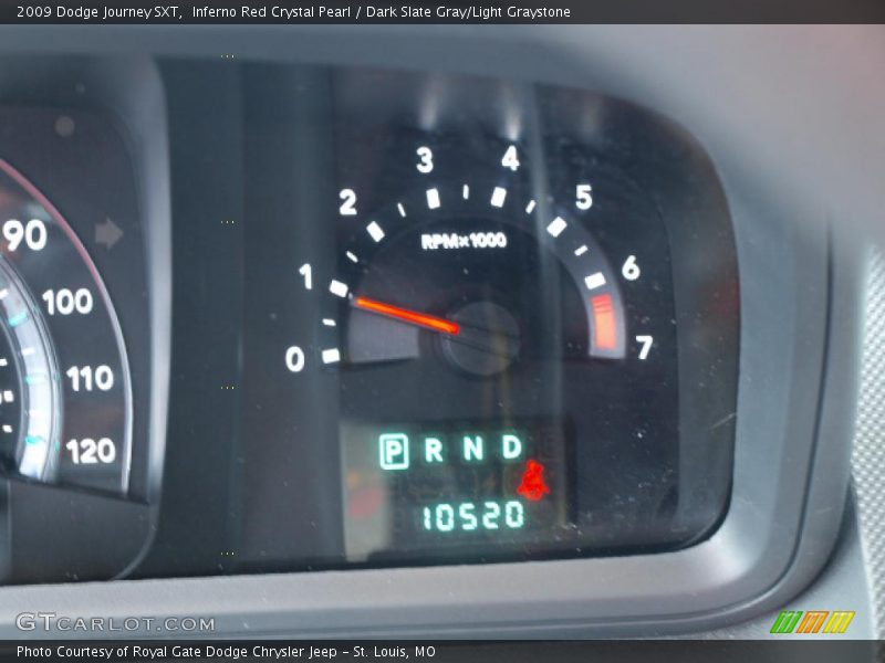 Inferno Red Crystal Pearl / Dark Slate Gray/Light Graystone 2009 Dodge Journey SXT