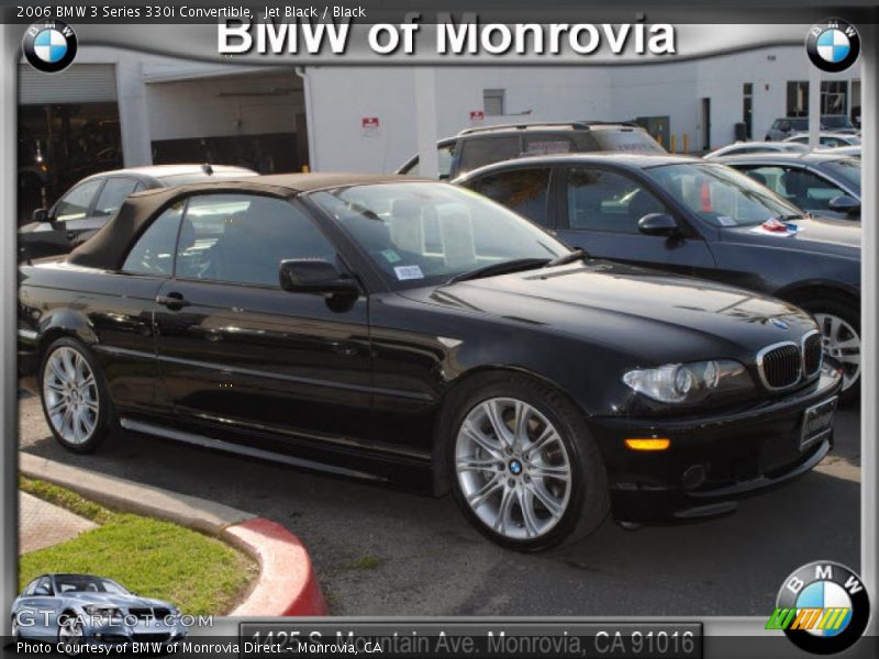 Jet Black / Black 2006 BMW 3 Series 330i Convertible