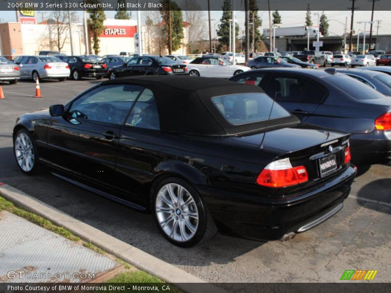 Jet Black / Black 2006 BMW 3 Series 330i Convertible