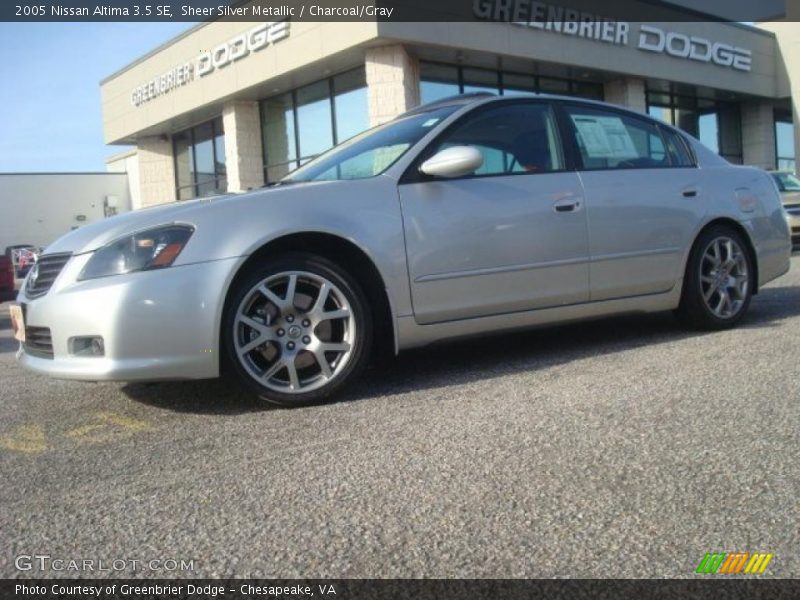 Sheer Silver Metallic / Charcoal/Gray 2005 Nissan Altima 3.5 SE