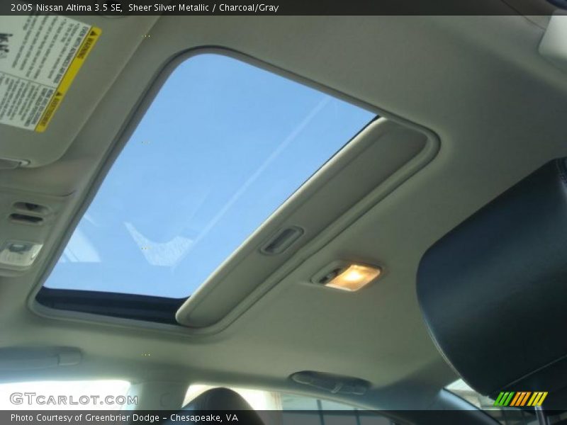 Sheer Silver Metallic / Charcoal/Gray 2005 Nissan Altima 3.5 SE