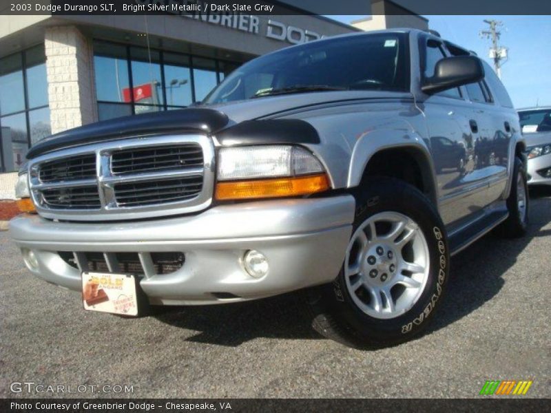 Bright Silver Metallic / Dark Slate Gray 2003 Dodge Durango SLT