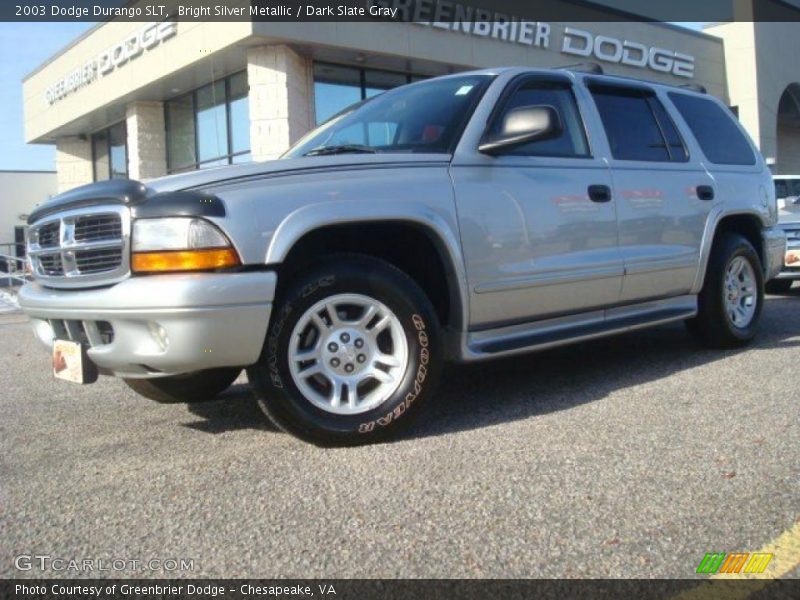 Bright Silver Metallic / Dark Slate Gray 2003 Dodge Durango SLT