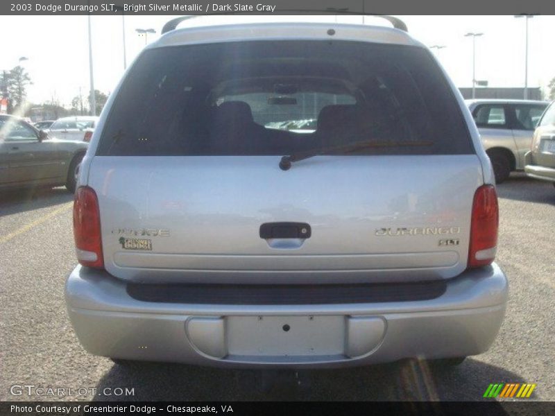 Bright Silver Metallic / Dark Slate Gray 2003 Dodge Durango SLT