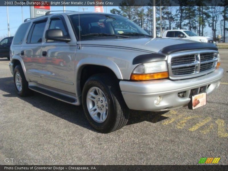 Bright Silver Metallic / Dark Slate Gray 2003 Dodge Durango SLT