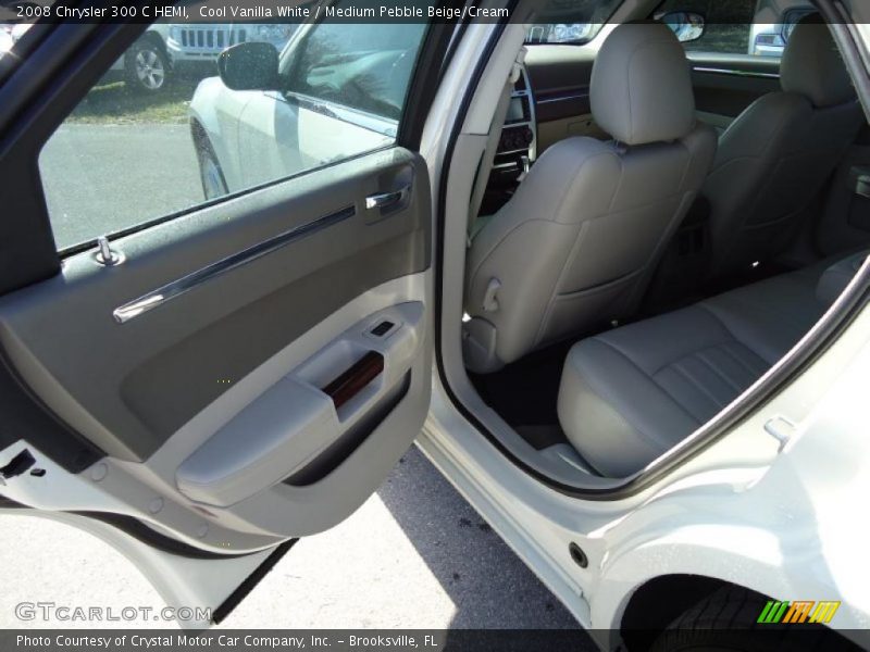 Cool Vanilla White / Medium Pebble Beige/Cream 2008 Chrysler 300 C HEMI