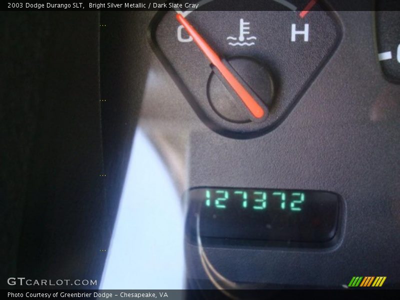 Bright Silver Metallic / Dark Slate Gray 2003 Dodge Durango SLT
