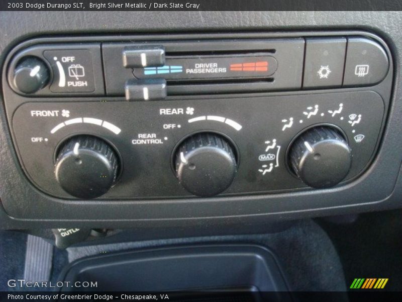 Bright Silver Metallic / Dark Slate Gray 2003 Dodge Durango SLT