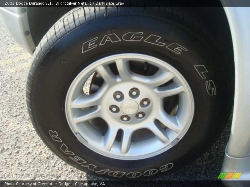 Bright Silver Metallic / Dark Slate Gray 2003 Dodge Durango SLT