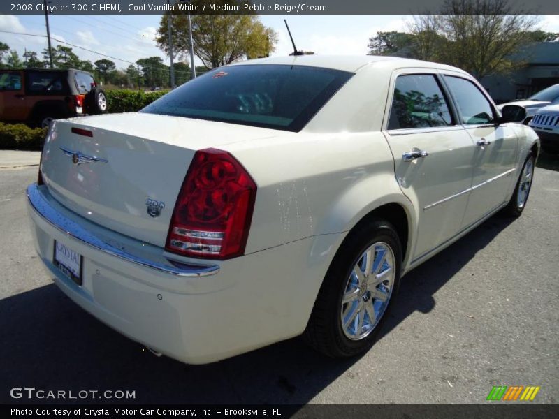 Cool Vanilla White / Medium Pebble Beige/Cream 2008 Chrysler 300 C HEMI