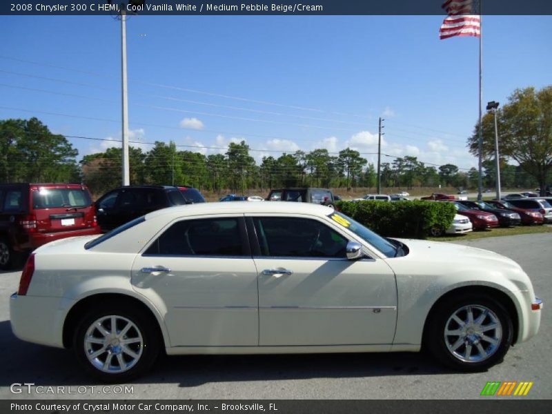 Cool Vanilla White / Medium Pebble Beige/Cream 2008 Chrysler 300 C HEMI