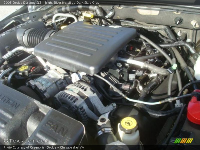 Bright Silver Metallic / Dark Slate Gray 2003 Dodge Durango SLT