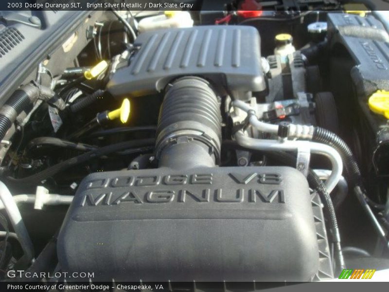 Bright Silver Metallic / Dark Slate Gray 2003 Dodge Durango SLT