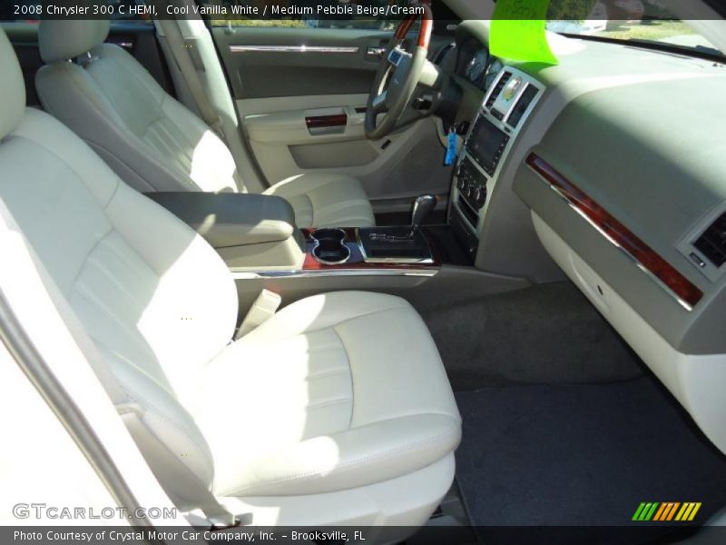 Cool Vanilla White / Medium Pebble Beige/Cream 2008 Chrysler 300 C HEMI