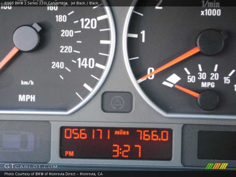 Jet Black / Black 2006 BMW 3 Series 330i Convertible