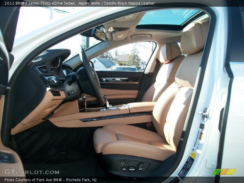  2011 7 Series 750Li xDrive Sedan Saddle/Black Nappa Leather Interior