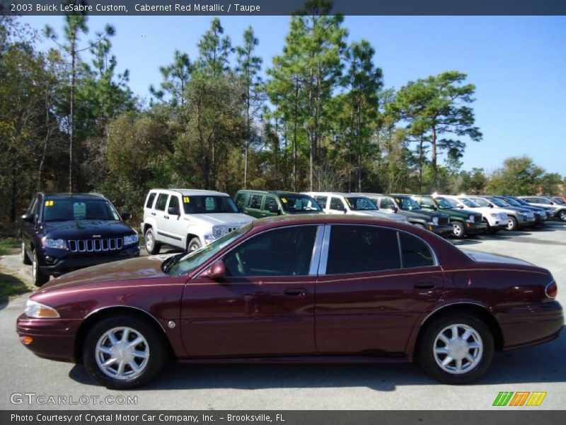 Cabernet Red Metallic / Taupe 2003 Buick LeSabre Custom