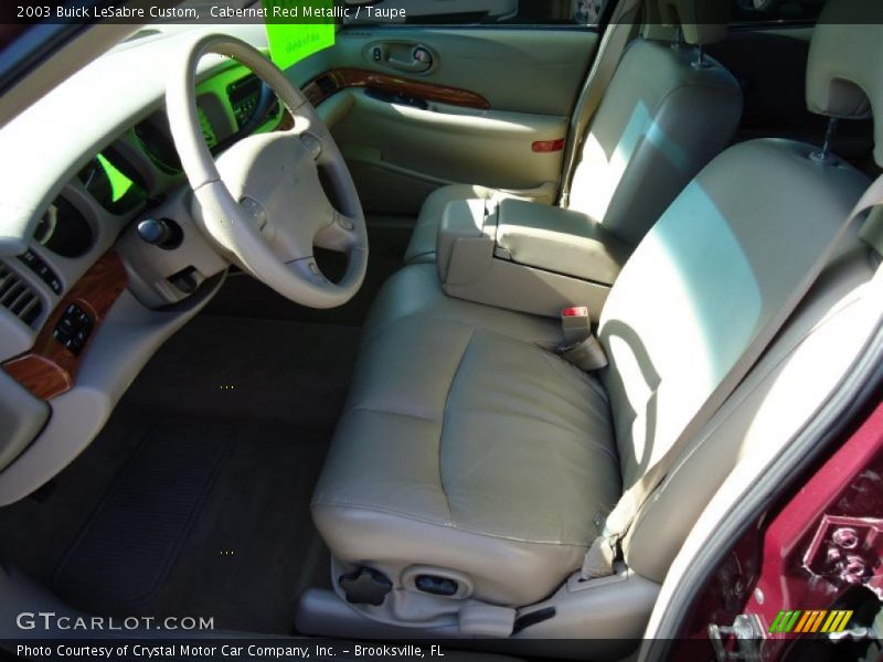 Cabernet Red Metallic / Taupe 2003 Buick LeSabre Custom