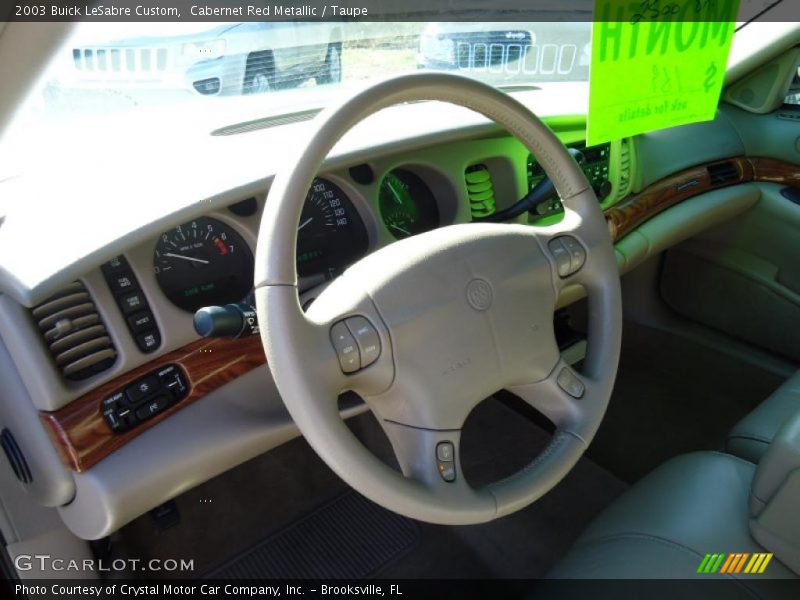 Cabernet Red Metallic / Taupe 2003 Buick LeSabre Custom