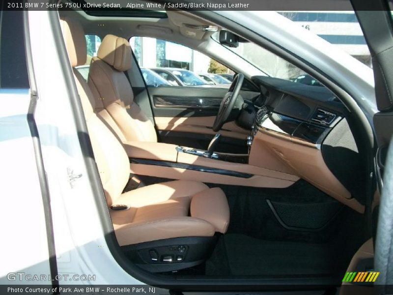 Alpine White / Saddle/Black Nappa Leather 2011 BMW 7 Series 750Li xDrive Sedan