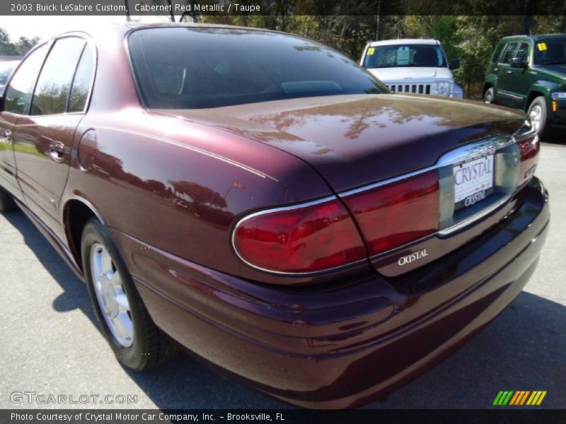 Cabernet Red Metallic / Taupe 2003 Buick LeSabre Custom