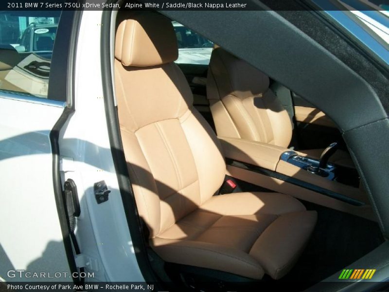Alpine White / Saddle/Black Nappa Leather 2011 BMW 7 Series 750Li xDrive Sedan