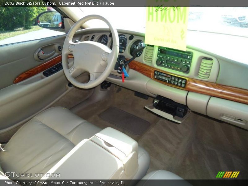Cabernet Red Metallic / Taupe 2003 Buick LeSabre Custom