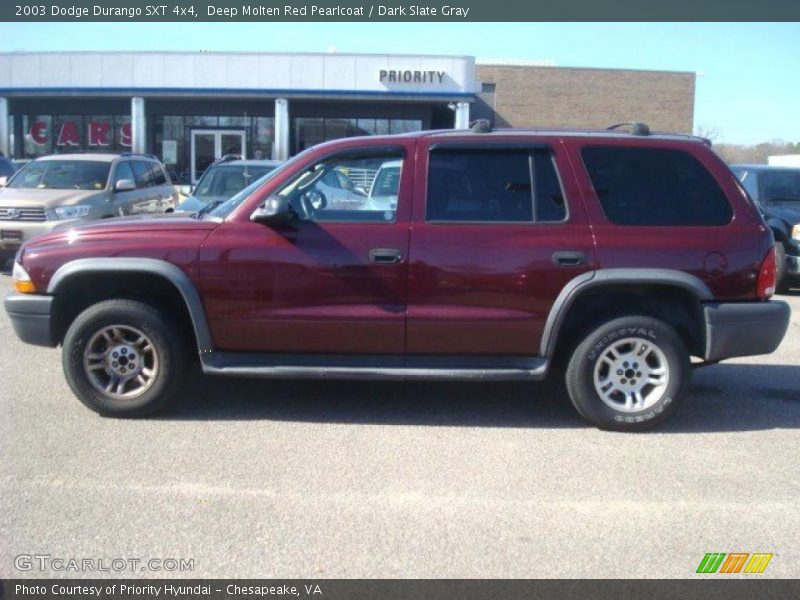 Deep Molten Red Pearlcoat / Dark Slate Gray 2003 Dodge Durango SXT 4x4