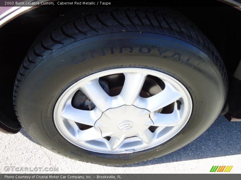 Cabernet Red Metallic / Taupe 2003 Buick LeSabre Custom