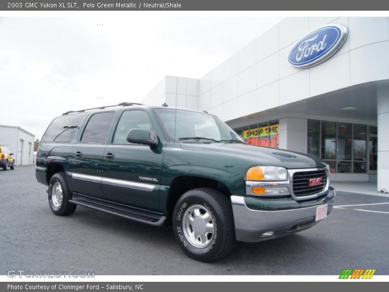 Polo Green Metallic / Neutral/Shale 2003 GMC Yukon XL SLT