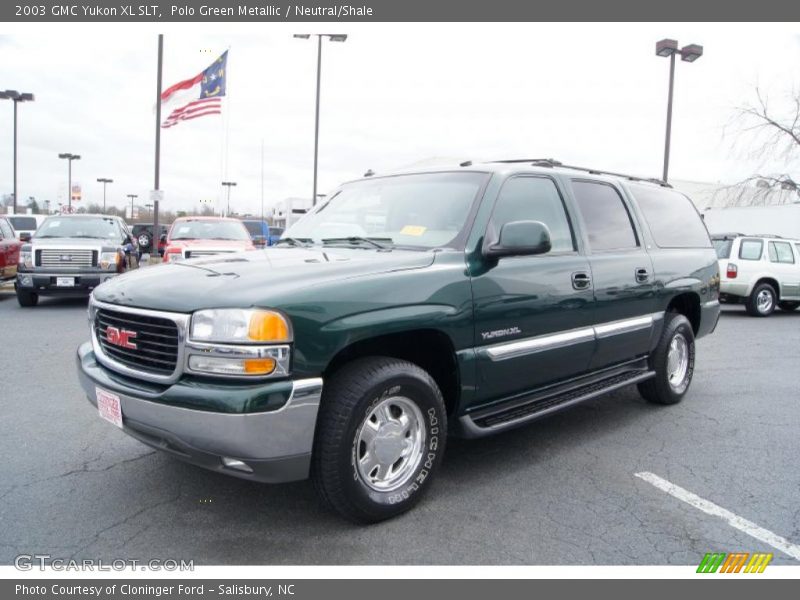 Polo Green Metallic / Neutral/Shale 2003 GMC Yukon XL SLT