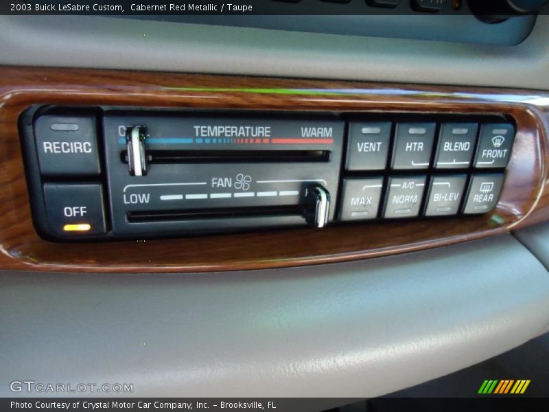 Cabernet Red Metallic / Taupe 2003 Buick LeSabre Custom
