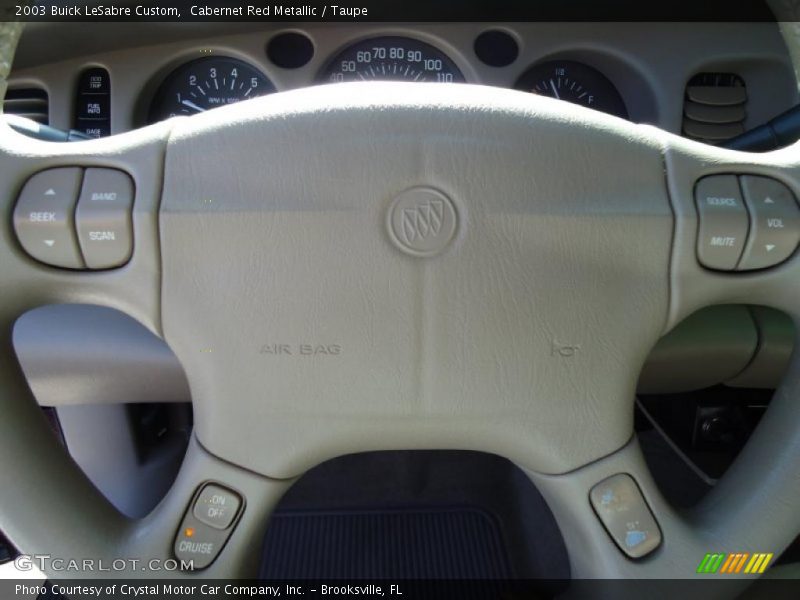 Cabernet Red Metallic / Taupe 2003 Buick LeSabre Custom