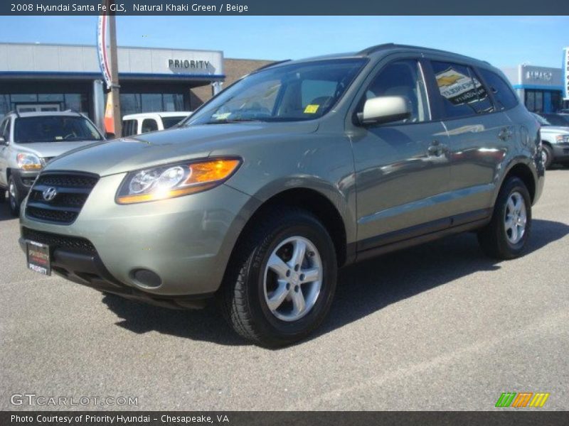 Natural Khaki Green / Beige 2008 Hyundai Santa Fe GLS