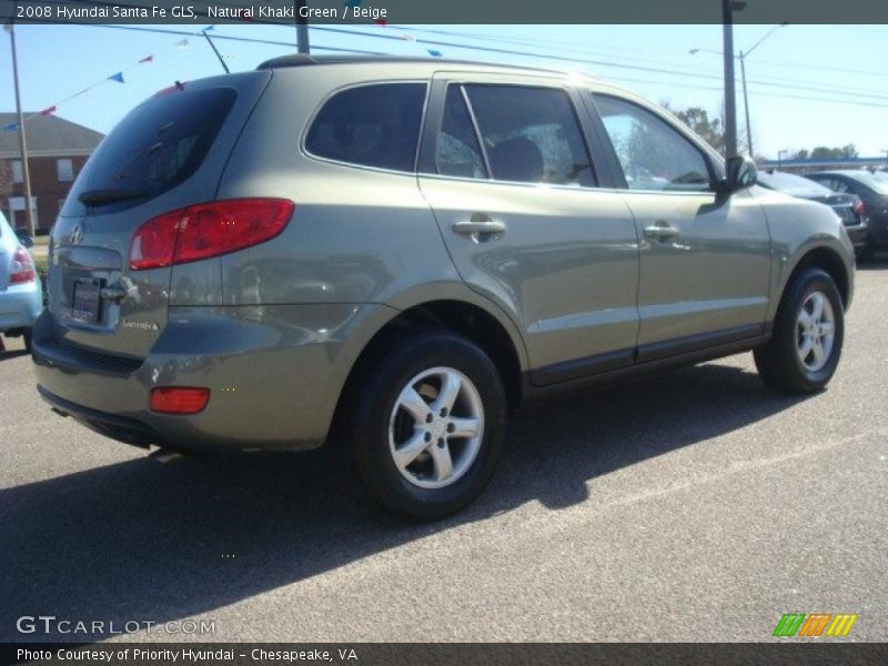 Natural Khaki Green / Beige 2008 Hyundai Santa Fe GLS