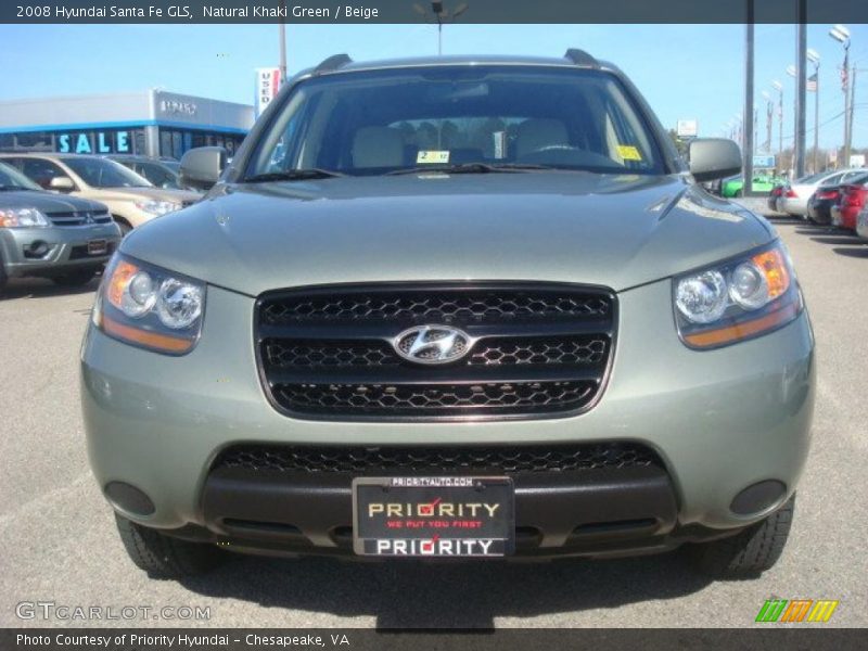 Natural Khaki Green / Beige 2008 Hyundai Santa Fe GLS