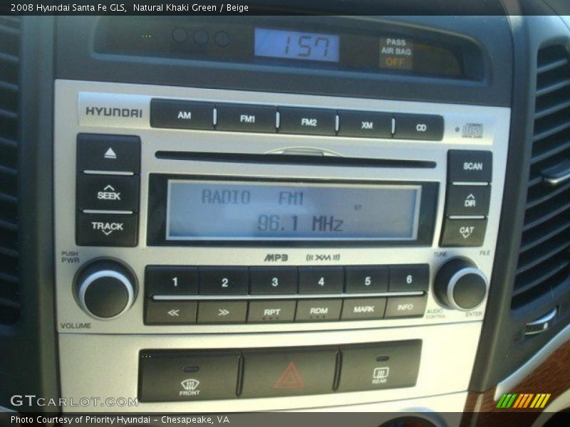 Natural Khaki Green / Beige 2008 Hyundai Santa Fe GLS