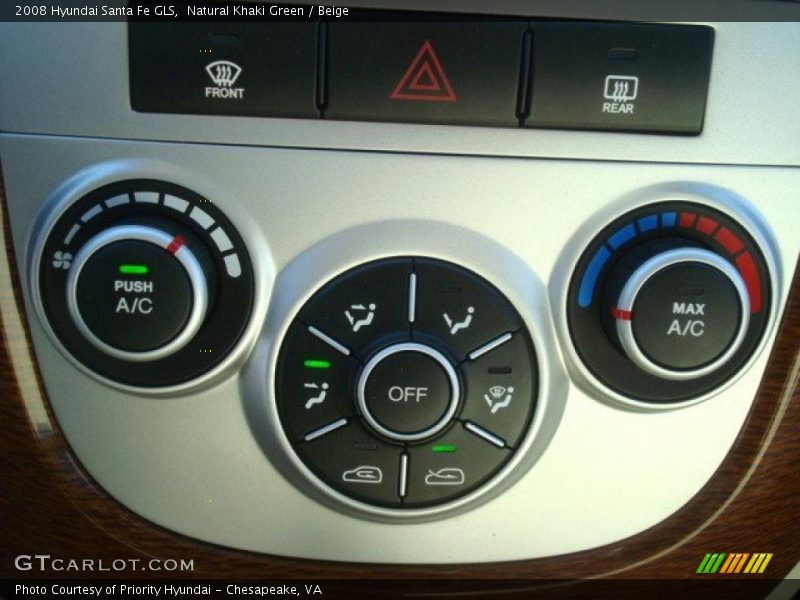 Natural Khaki Green / Beige 2008 Hyundai Santa Fe GLS