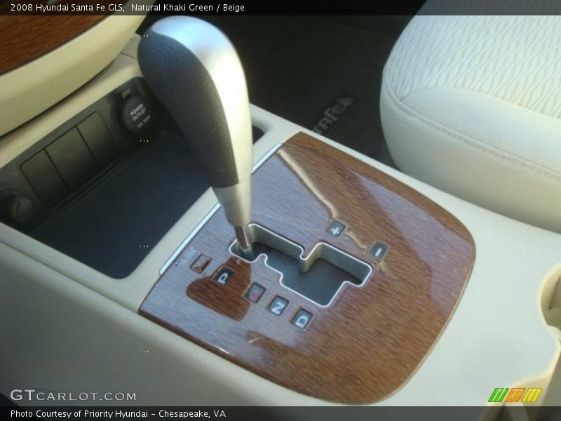 Natural Khaki Green / Beige 2008 Hyundai Santa Fe GLS