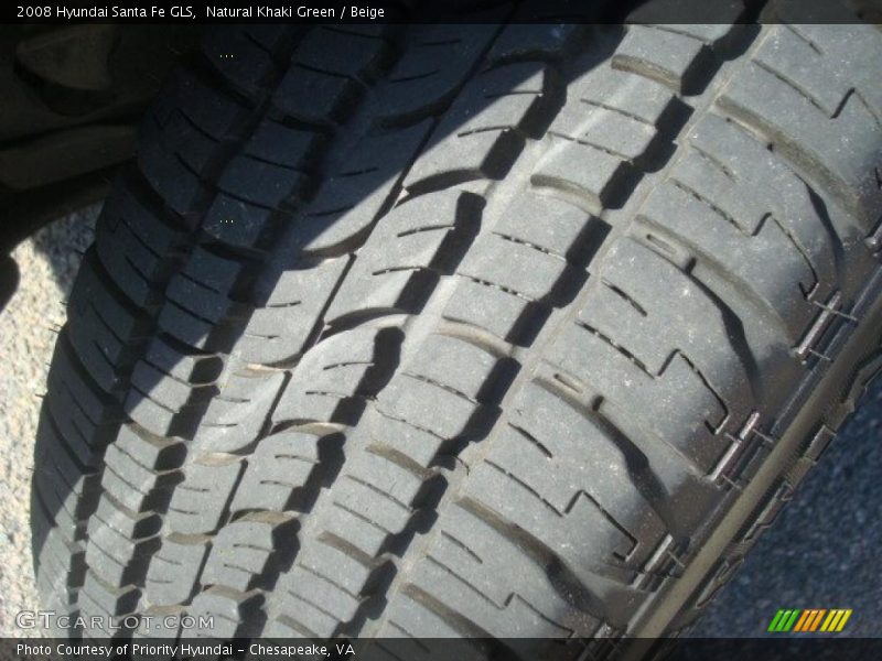 Natural Khaki Green / Beige 2008 Hyundai Santa Fe GLS