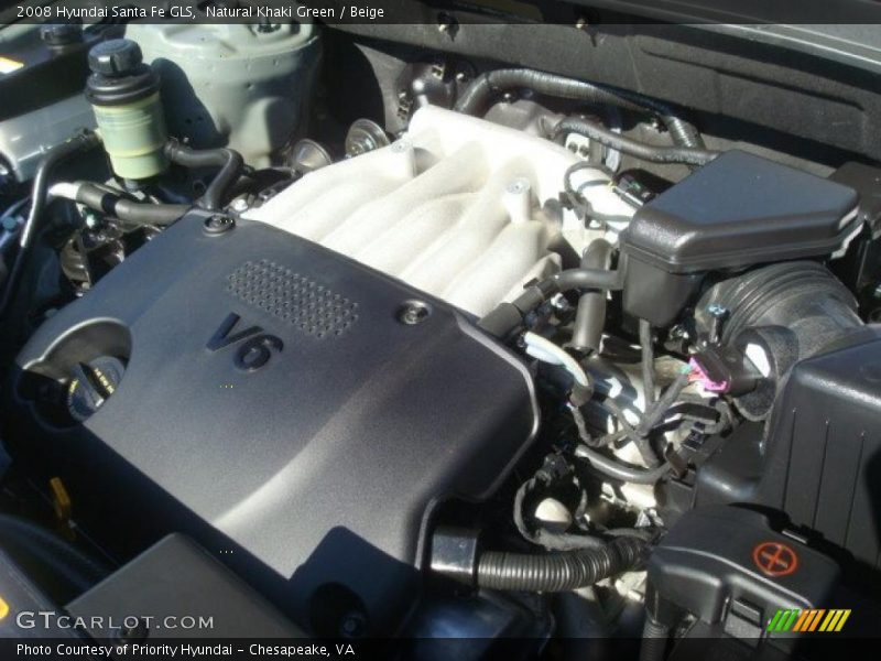 Natural Khaki Green / Beige 2008 Hyundai Santa Fe GLS