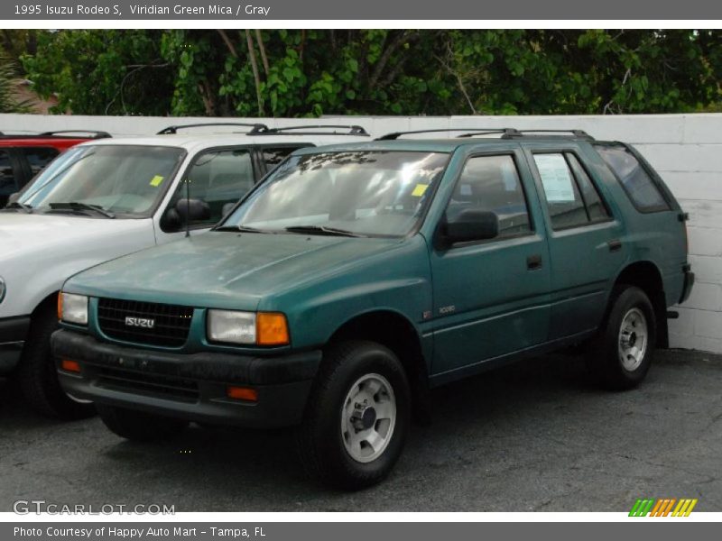 Viridian Green Mica / Gray 1995 Isuzu Rodeo S