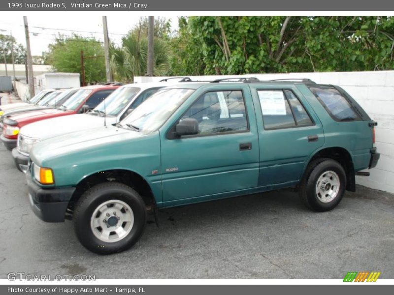 Viridian Green Mica / Gray 1995 Isuzu Rodeo S