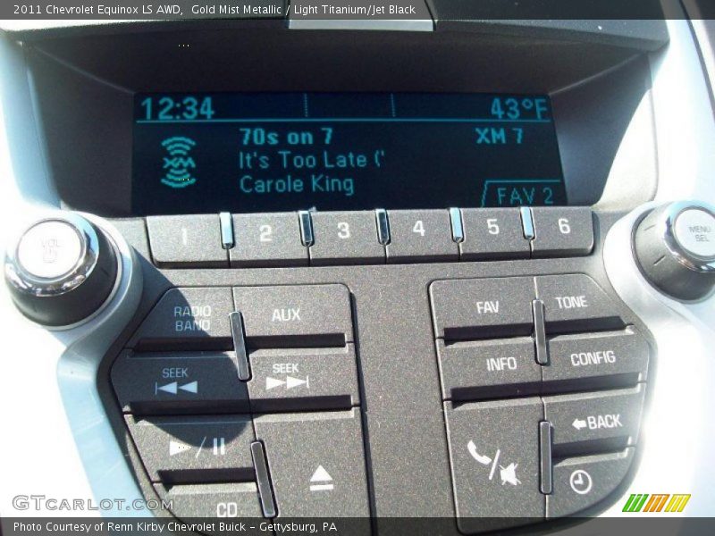 Gold Mist Metallic / Light Titanium/Jet Black 2011 Chevrolet Equinox LS AWD
