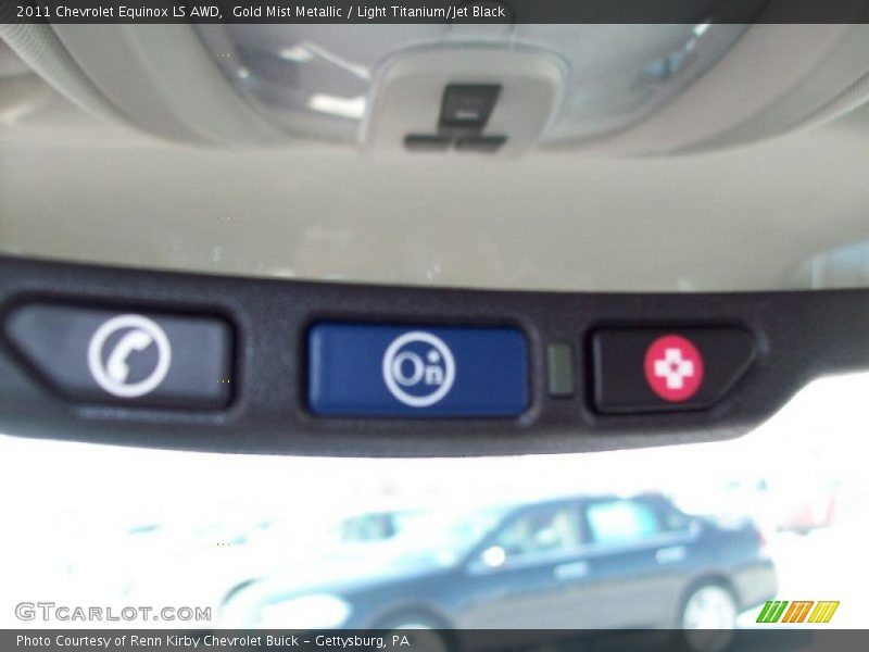 Gold Mist Metallic / Light Titanium/Jet Black 2011 Chevrolet Equinox LS AWD