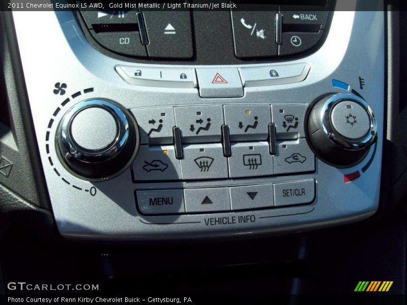 Gold Mist Metallic / Light Titanium/Jet Black 2011 Chevrolet Equinox LS AWD