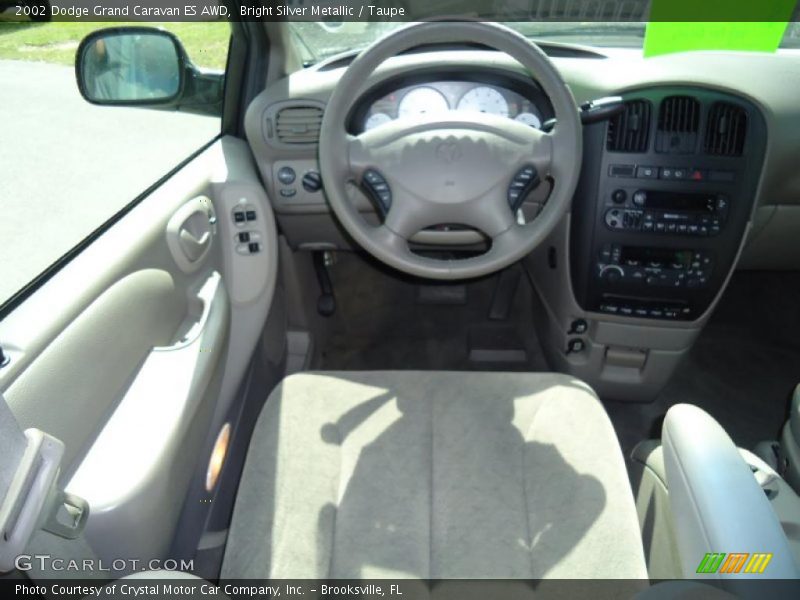Bright Silver Metallic / Taupe 2002 Dodge Grand Caravan ES AWD