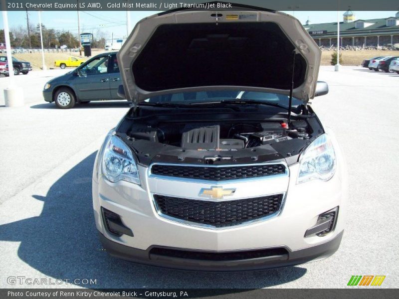Gold Mist Metallic / Light Titanium/Jet Black 2011 Chevrolet Equinox LS AWD