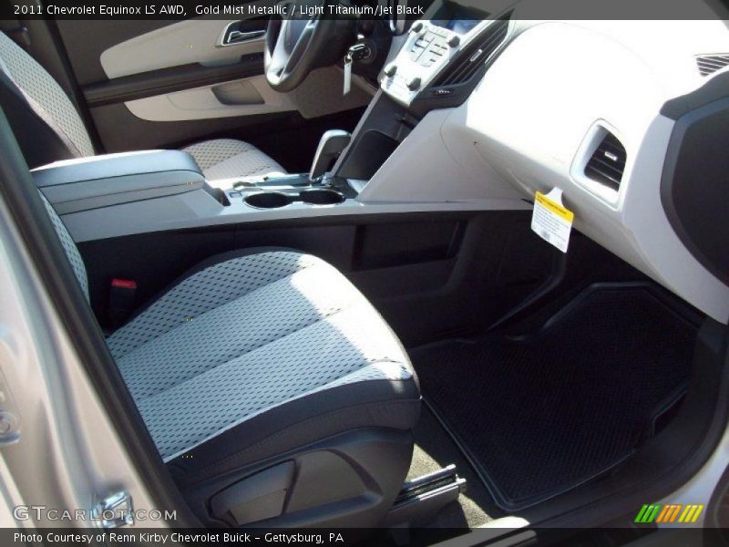 Gold Mist Metallic / Light Titanium/Jet Black 2011 Chevrolet Equinox LS AWD