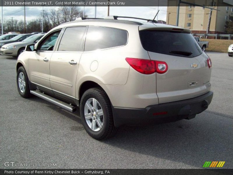 Gold Mist Metallic / Cashmere/Dark Gray 2011 Chevrolet Traverse LT